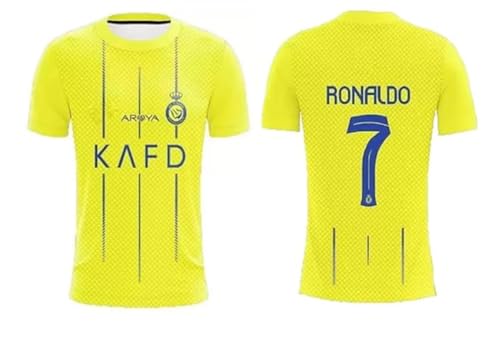 Sports Soccer New Nasser Yellow Back Jersey Tshirt 2023-2024 for Men & Boys