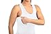 CCW Tactical Concealed Carry Holster Tank Top for Women | Quick Access Open Pocket with Large Storage | All Season Moisture Wicking Compression Shirt | Womens Tank Top, White, M