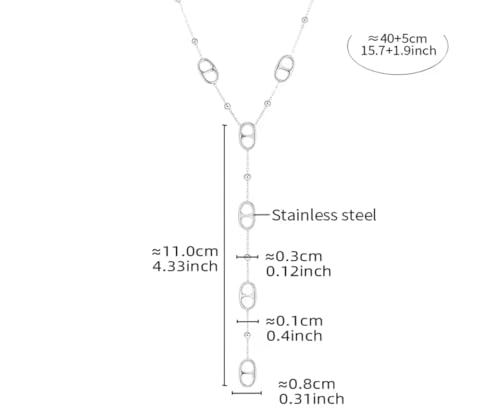 Collier tendance maille marine et pendentif nez de cochon en acier inoxydable de haute qualité