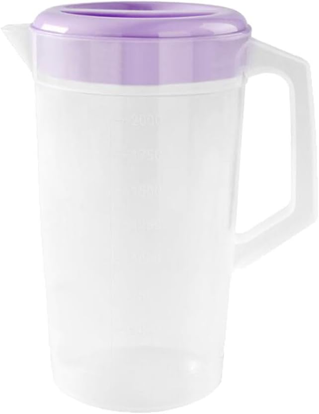 ABOOFAN Gallon Pitcher for Iced Tea Purple Pitcher Tea with Lid Sun Jar Jugs for Drinks Juice Pot Beverage Jug with Spout Milk Kettle Beverage Glass Pot