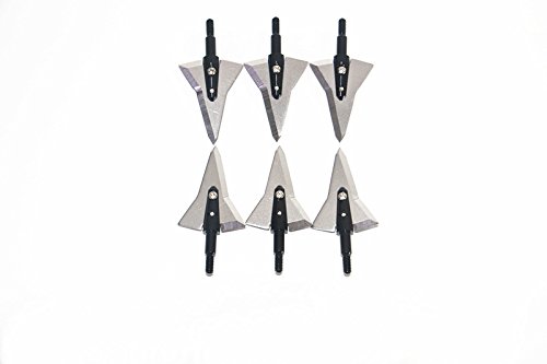 Zzuus 3Pcs/6Pcs/12Pcs Aircraft Broadheads 125Grain Triangle Arrowheads Archery Hunting Arrowheads Hunting Shooting Compound Bow Arrows Recurve Bow Arrows And Crossbow Hunting And Target (3Pcs) #TOP7