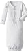 L'ovedbaby Unisex-Baby Organic Cotton Gown, White, 0/3 Months