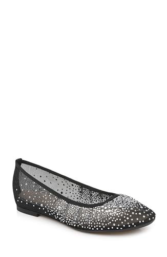 Jewel Badgley Mischka Nuala Mesh Flats