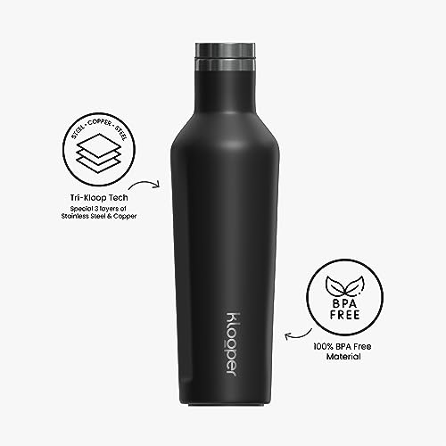 Image of Black Chrome Insulated 500ML Stainless Steel 304 Bottle - Thermosteel Hot & Cold, ideal for kids, sports, gym, and travel