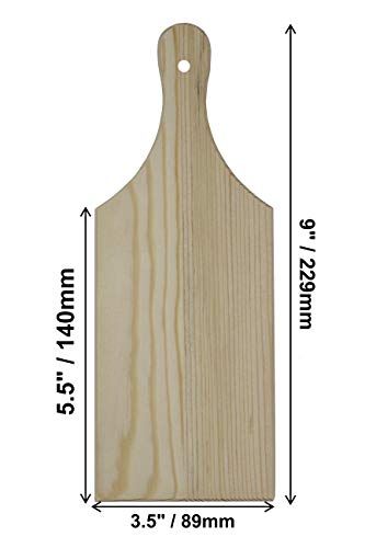 Set de 4 tablas de cortar pequeñas de madera rectangulares miniatura 3