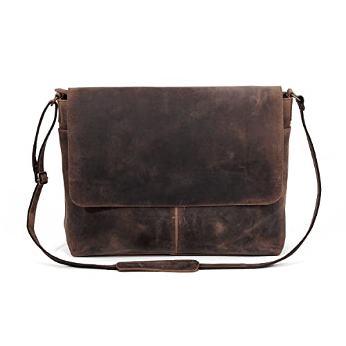 Leather messenger satchel laptop briefcase for men and women best handmade buffalo office computer bag4