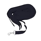 Sosoport 20m Hundetrainingsleine Für Welpen Haustier Training Schwarz Robust Dauerhaft Schnellverschluss Verchromter Anschluss