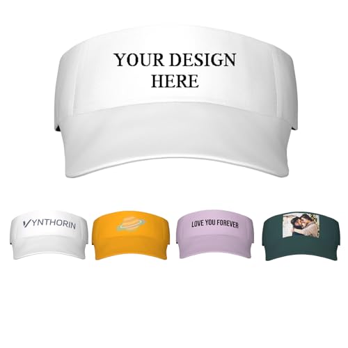 Visera personalizada unisex ajustable para deportes miniatura 1