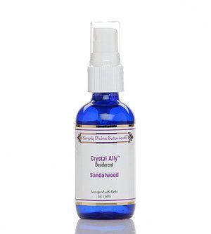 Simply Divine Botanicals Crystal Ally Natural Deodorant Spray, Sandalwood, 2 oz