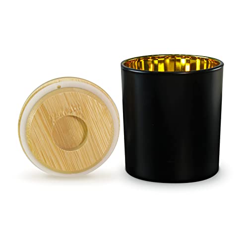 Aroparc Candle Jars with Lids 10oz, Elegant Gold...
