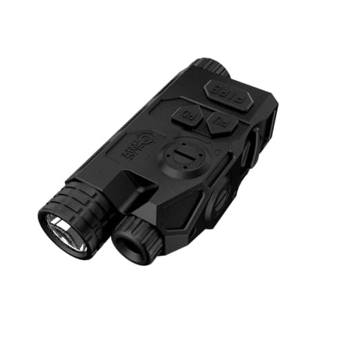 SMSlaser Axis 2 in 1 White Light & Green Vis Laser 1200 Lumens 110K Candela IP68 Protection Rating with independently Adjustable Power. Class III-A Laser Power Less Than 5 mW