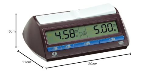 Image of DGT 2010 Official Fide Digital Chess Clock Timer for Chess, Go & Scrabble - 36 Timing Methods, Bonus & Delay, Dual Display for Blitz, Rapid & Classical Games