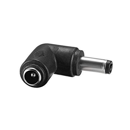 uxcell 10 adaptadores DC Power conector ángulo 90° 5.5x2.5 mm a 5.5x2.1 mm miniatura 3