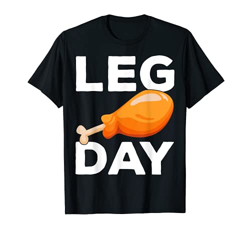 Funny Thanksgiving Turkey Trot Funny Retro Today Is Leg Day T-Shirt