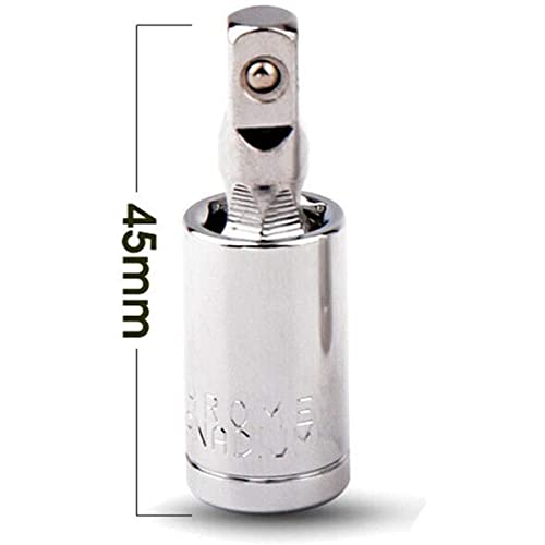 Boxonly 1/4" Joint Adapter Ratchet Socket Drive Flexible Socket Extension Bar Universal Sleeve Manual Tool - Image 2