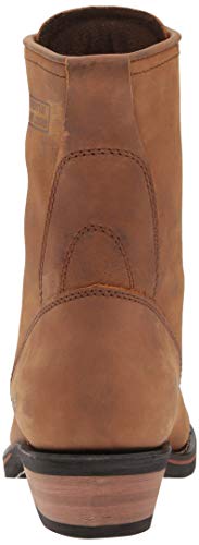 Image of Ad Tec 9 inch Men's Western Packer Work Boots Brown Crazy Horse Leather with Anti Skid Rubber Sole