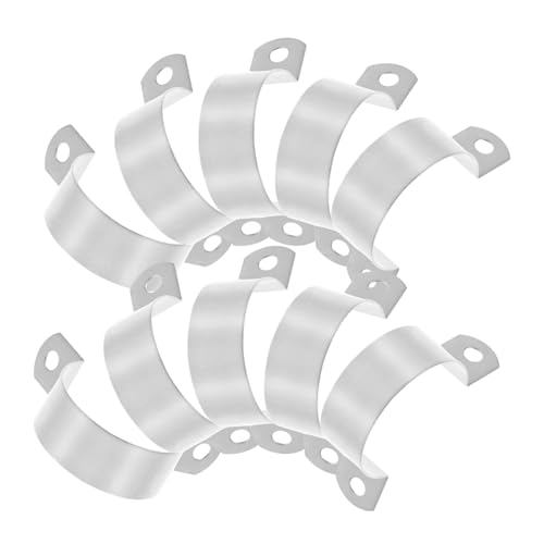 SEWACC Sturdy Stainless Steel Pipe Mounts 304 Steel u Brackets Pipe Wall Clamp Grounding Rod Clamp Assortment