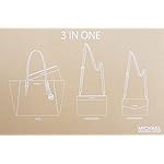 Michael-Kors-Charlotte-Large-3-in-1-Tote-Crossbody-Handbag-Leather