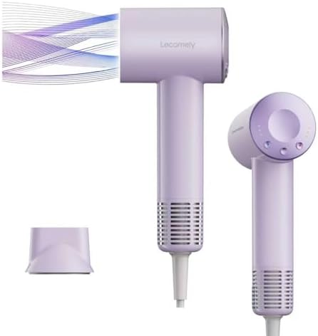 Dual Voltage Hair Dryer for Worldwide Travel, High-Speed Blow Dryer for 5x Faster Drying, 200M Negative Ions, Only 0.69lb, Quiet Portable Dryer for Salon Results at Home & Abroad SilkEra S4AT