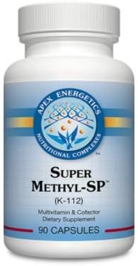 Kleantoolz Apex Energetics Super Methyl-SP 90ct (K-112) Supports methylation Reactions, Important for Metabolism of homocysteine, by Providing a Combination of targeted nutrients and cofactors