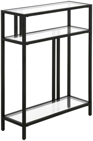 Amazon.com: Henn&Hart 22" Wide Rectangular Console Table in Blackened ...
