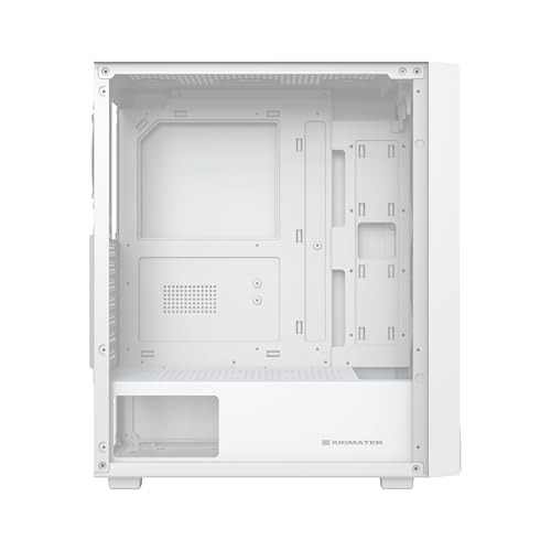 Xigmatek Blade Arctic ATX Gaming Case – Mid-Tower with ARGB Support & USB 3.0-White