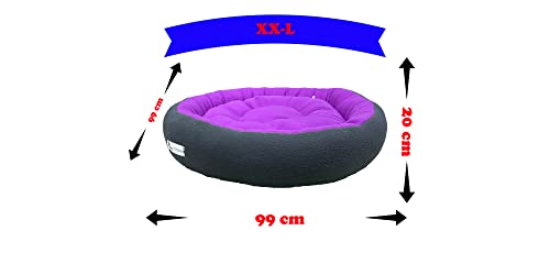 Image of Premium XXL Size Dog Bed for Large Dogs and Puppies Anti Skid Bottom Washable Orthopedic Big Dog /cat Beds Purple /Black
