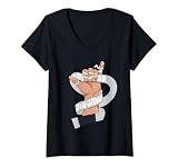 Mujer Let's Go BJJ, Jiu Jitsu, Shaka signo, cinturón blanco Camiseta Cuello V