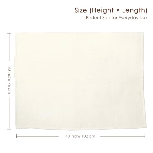 Image of Baby Blankets for Boys Girls, Soft Nursery Minky Blankets with Muslin and Dotted Fleece Back 30x40 inches, Receiving Bed Quilt for Newborn, Infants, Toddlers (Butter)