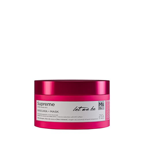 Let Me Be - BTX Capilar SupremeUltra Mask, Btox Capilar Profesional para Reconstrucción e Hidratación, Repara Fibras Dañadas, Elimina Encrespamiento y Nutre con Polifenoles (250g)