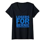 Womens Losers for Bernie Sanders V-Neck T-Shirt