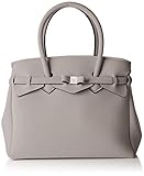 Jahreszeit: Herbst/Winter Save My Bag 20204N, Damen schultertasche, Grau - Grau (TURTLE TRT) - Größe: 34x29x18 cm (W x H x L)