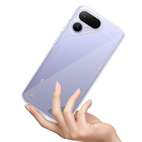 Image of COVERBLACK Soft Rubber Silicon Clear Case Back Cover Compatible for Tecno Pova Curve 2 5G - Transparent
