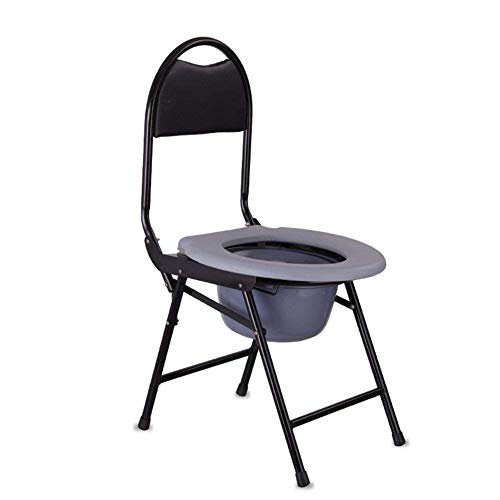 Siège de toilette pliable et mobile avec assise ergonomique de douche