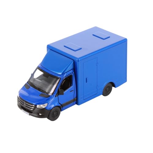 Image of Mayatra's Kins mart Mercedes-Benz Sprinter Model 1 /48 Scale Diecast Toy Car (Blue)