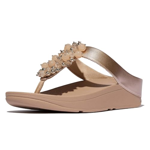 Image of FitFlop Fino Bauble-Bead Toe-Post Sandals