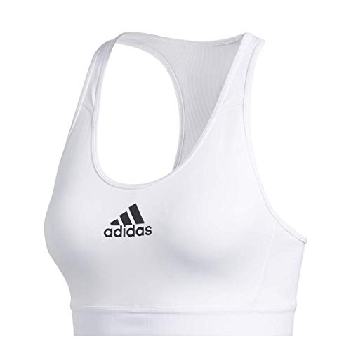 adidas Women's Don't Rest Alphaskin Padded Bra White/Black Large adidas Women's Don't Rest Alphaskin Padded Bra White/Black Large