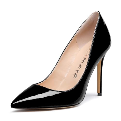 Image of Castamere Womens High Heels Pointed-Toe Slip-on Stilettos Pumps 4Inch Heel Shoes