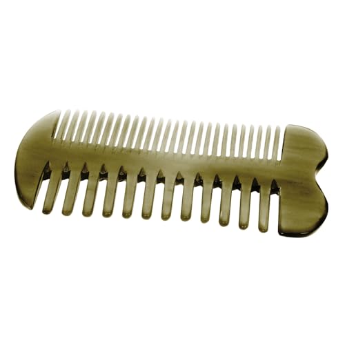 CORHAD Peine para Barba de Cuerno Natural Puas Anchas,...