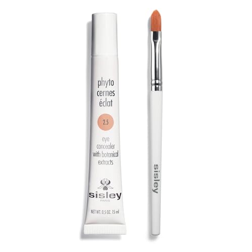 Image of Sisley Paris Phyto-Cernes Eclat, No. 2.5 - 15 mL - Eye Concealer - Tinted Anti-Dark Circles Product - Instantly Masks Dark Circles & Targets Puffiness - Natural, Long-Wear Finish - Includes Brush