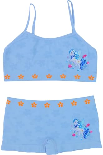 Image of ToBeInStyle Girl Pack of 6 Set Spaghetti Strap Training Bras & Boyshorts Bikinis