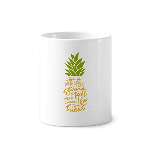 Tasse blanche ananas en céramique de 350ml pour égayer votre bureau