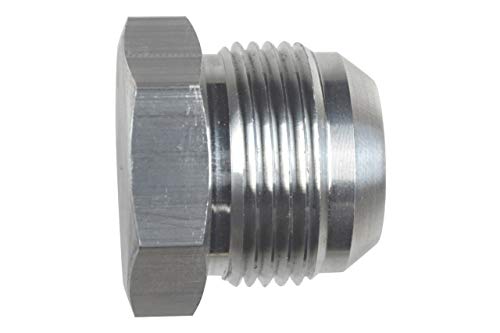 ICT Billet -16AN Flare Plug Male Nut 16 AN Cap Fitting Aluminum Thread Connector for Automotive Fluids Designed & Manufactured in the USA Bare Aluminum AN806-16A