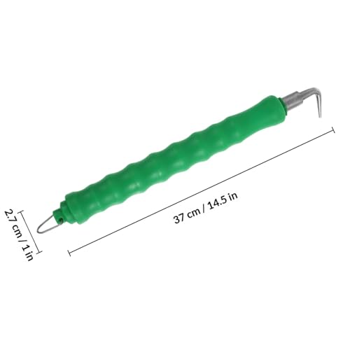 Evite Dolores de Muñeca al Atar Varillas con las Bridas Semiautomáticas de Gancho Recto Verde 3