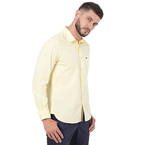 Image of Arvind AD Men White Slim Fit Shirt