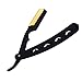 GREY INT Black & Gold Straight Razor, Durable Straight Razor, Professional Single Edge Barber Razor, Classic Razor for Shaving and beard shaping Razor