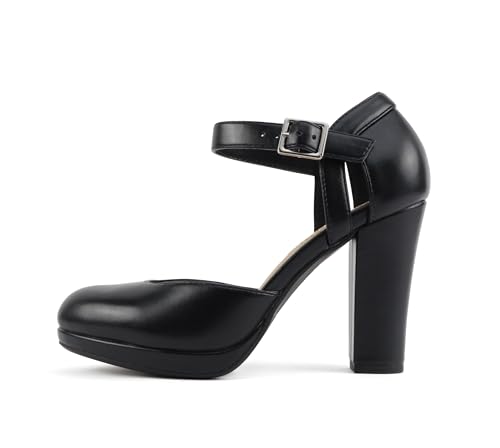 Image of Soda inchAyden inch ~ Women Mary Jane Ankle Strap Cushion High Heel Pump Shoe