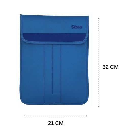 Image of Saco 10-12 Inch Puffy Tablet Sleeve Case Compatible for OnePlus Pad Go 11.35 inch /OnePlus Pad 2 12.1 inch /Galaxy Tab A9 Plus /S8 /S9 /Realme Pad /Honor Pad X9 /Xiaomi Mi pad 6 /Redmi Pad,Soft Foam Lining-Sky Blue