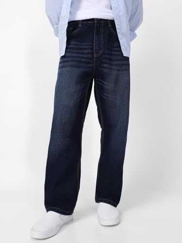 Image of Urbano Fashion Men Mid Rise Loose Jeans