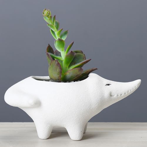 Jolis pots de fleurs en céramique crocodile à offrir pour la maison - 6